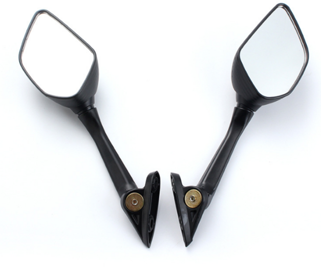 락모터스 오토바이 카본 백미러 PCX NMAX XMAX 존테스 사이드미러 호환, 1세트