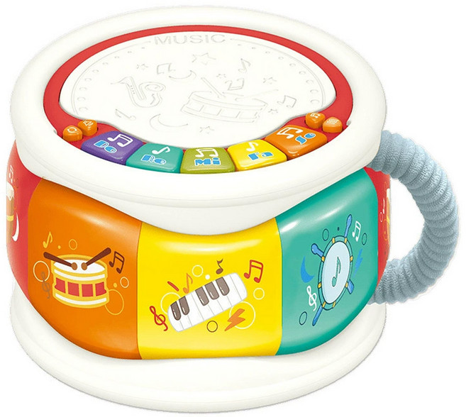 유아악기 드럼 장난감 멜로디 악기놀이 완구, 1개