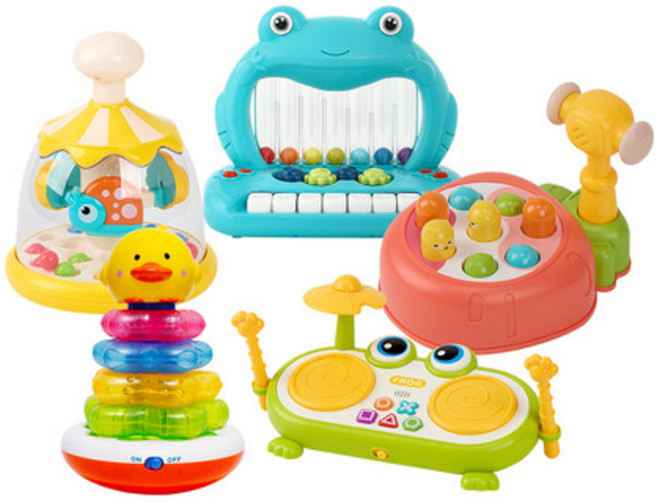 [캐스B] 플레이 뉴베이비 토이5종(1882set) 아기 유아 음악 멜로디장난감 소근육발달