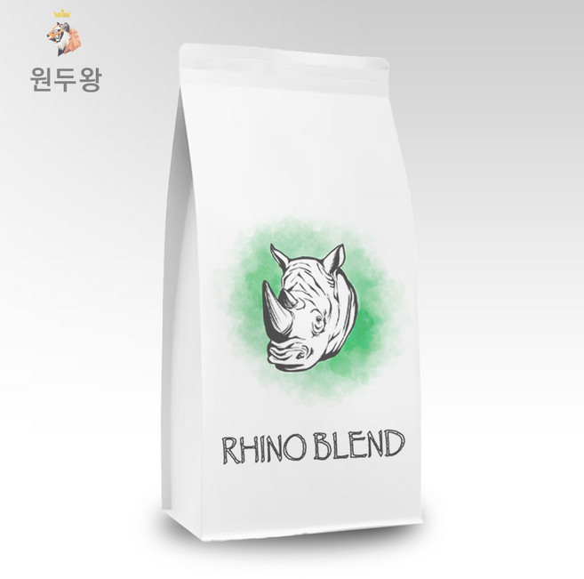 카페왕 원두왕 라이노 블렌드, 홀빈(분쇄안함), 500g, 홀빈(분쇄안함), 1개