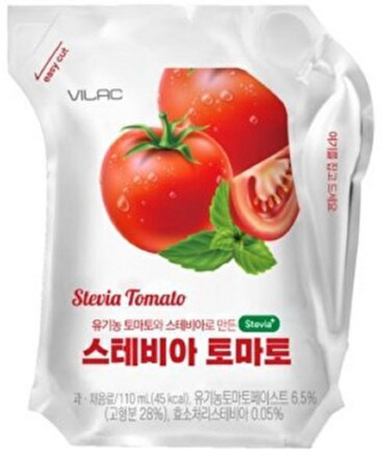 비락 스테비아 토마토 주스, 24개, 110ml