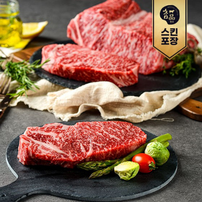 [참품한우] 채끝 1++등급 구이용, 5개, 300g