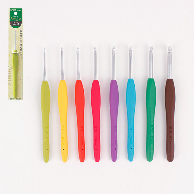 [크로바] 아뮤레 코바늘 모사용 [42-402~410], 1개