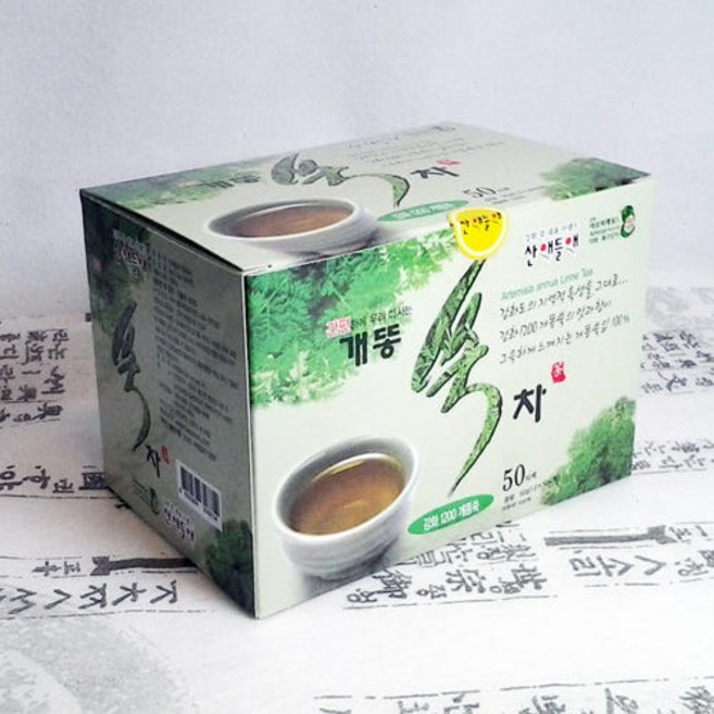 산애들애 개똥쑥티백차 50T [원산지:국산(인천광역시 강화군)], 1개, 50개입, 30g