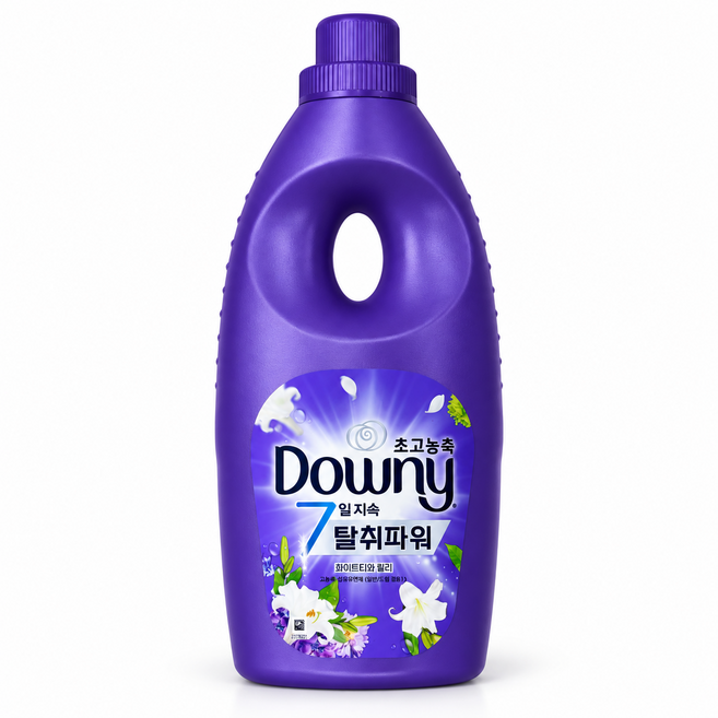 다우니 초고농축 7일 지속 탈취파워 섬유유연제 화이트티와 릴리 본품, 1L, 1개