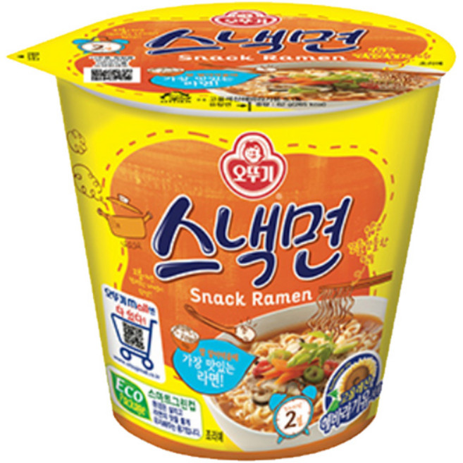 오뚜기 스낵면 소컵 6입, 4박스