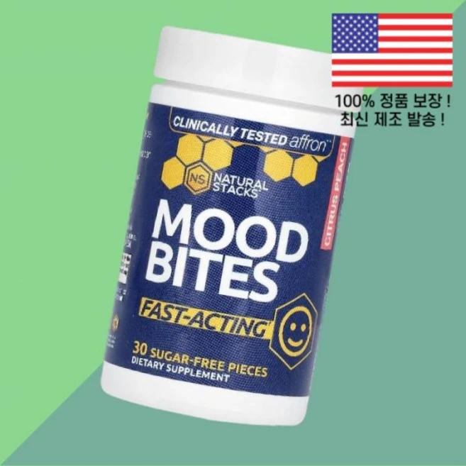내추럴 스택 무드 바이트 시트러스 복숭아 피치 무설탕 30개입 Natural Stacks Mood Bites Citrus Peach 30 Sugar Free Pieces, 1, 30 - 쿠팡