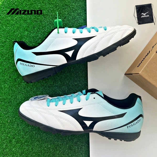 미즈노 풋살화 폴가도 3E 발볼 넓은 인조잔디용 TF 축구화주머니 포함