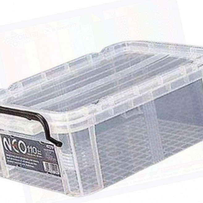 튼튼한 구조 반투명 수납박스 장난감 보관 정리 활용 60L, 1개