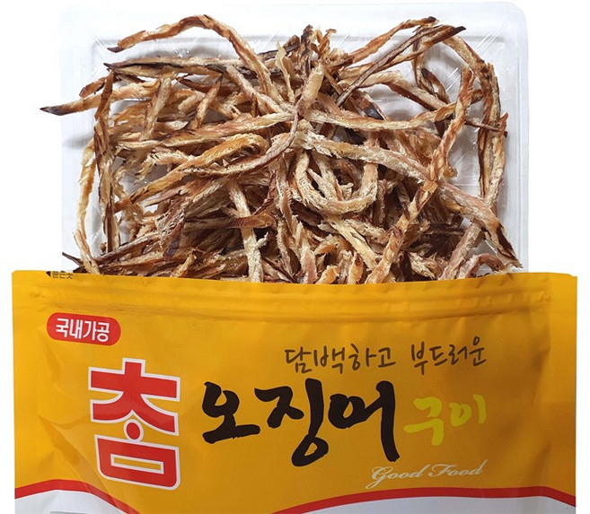 단짠단짠 맛있게 구운 꽃보다꽃징어 참오징어구이, 2개, 160g
