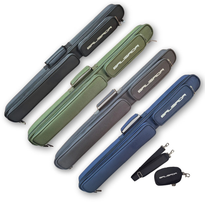 당구가방 큐가방 바리사다 미니 큐케이스 2x1 숄더스트랩+미니파우치 포함 경량 케이스, 그레이[패브릭], 1개