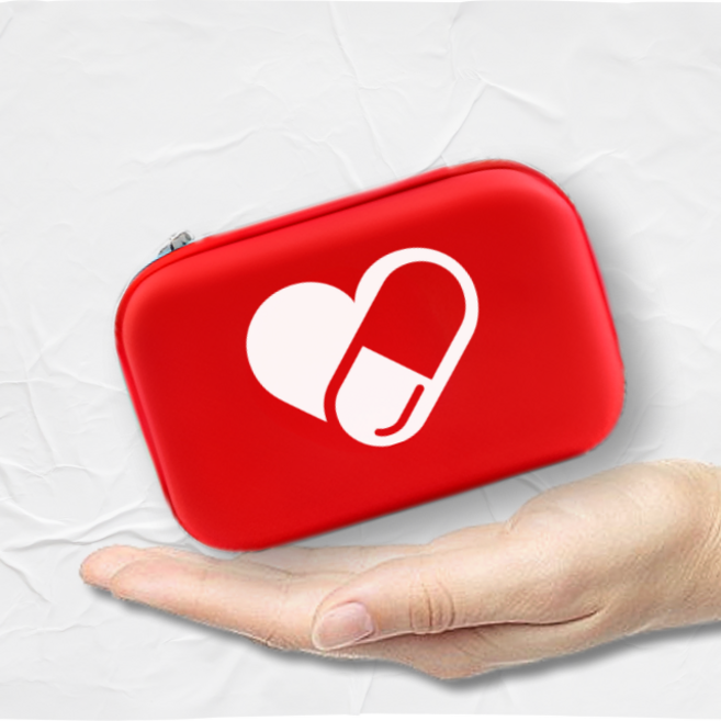 한스터프 구급약파우치 여행용구급함 휴대용 비상약통 응급약통, 1개, 구급약파우치(미니)