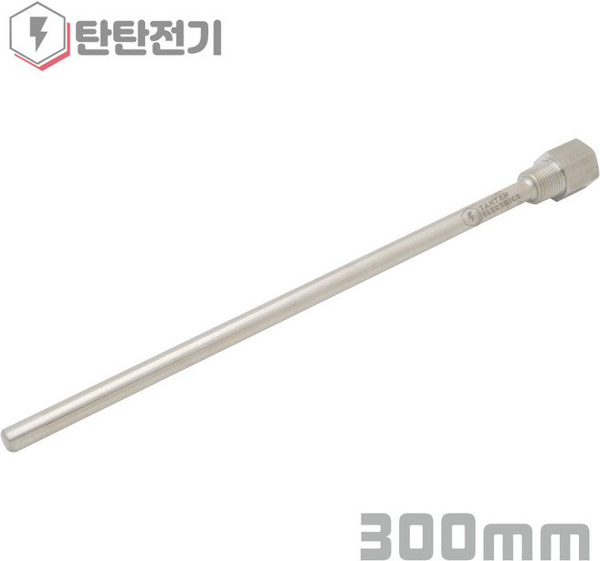 300mm 나사산 1/2PT 온도 센서 웰 보호관 SUS-304 스테인레스 스틸 이중 금속 썸머 Probe Thermowell, 1개