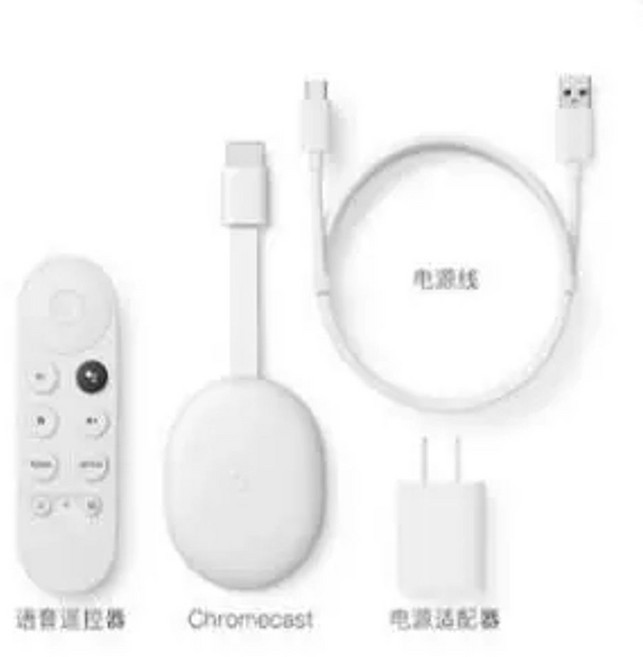 크롬캐스트 4세대 4K 스마트폰 셋톱박스 스트리밍 화이트 TV미러링, B. 흰색 4K SF