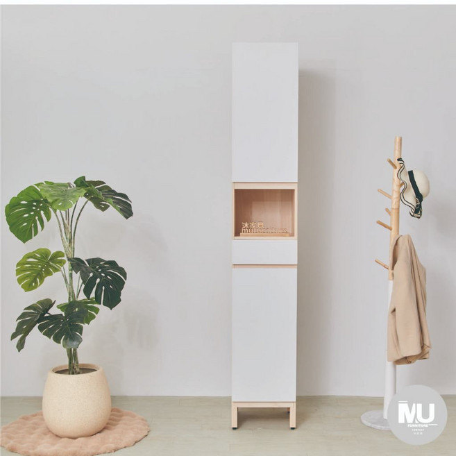 沐家具 Mufurniture Cube白楓木 1.3尺小燈鞋櫃 台灣製造