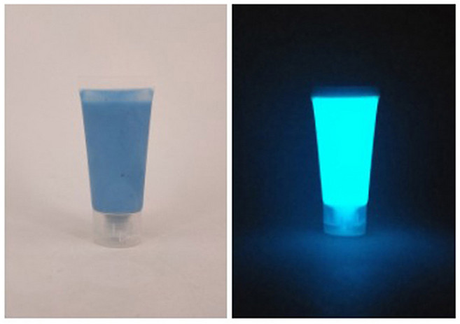 슈퍼 브라이트 야광 에폭시 송진 안료 어둠 속에서 빛나는 액체 착색 바디 아트 UV 페인트 세트 각각 15g 20g, 20g Dark Blue