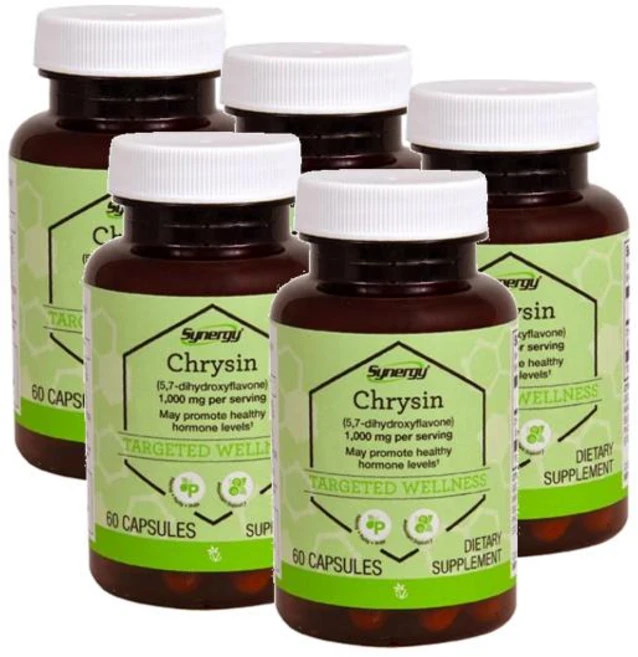 비타코스트 크리신 1000mg 퍼서빙(30일분) Vitacost Chrysin, 5개, 60정 - 쿠팡