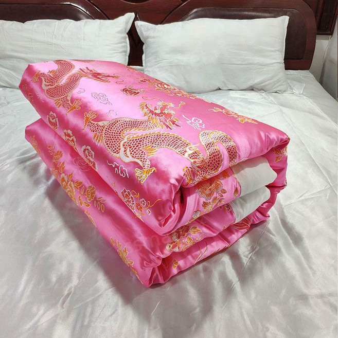 Linding옛날이불 할머니 담요 겨울 옛날 레트로감성 두꺼운 꽃무늬 이불, S(겉면만/솜별도)