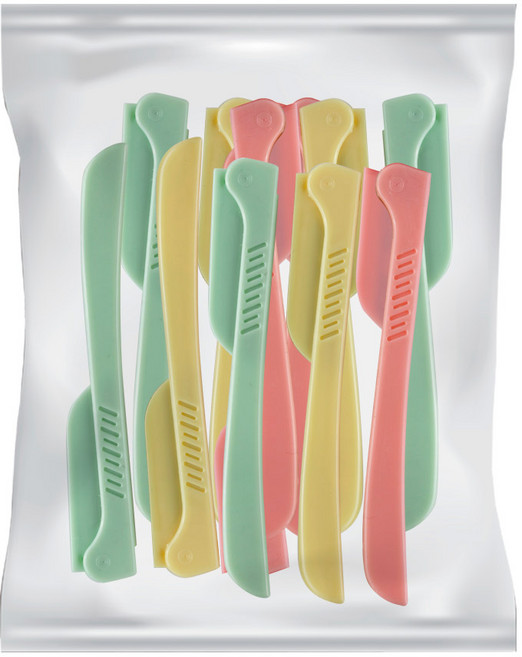 국산 접이식 눈썹칼 12p 눈썹수정칼 정리칼 여성면도기, 1개