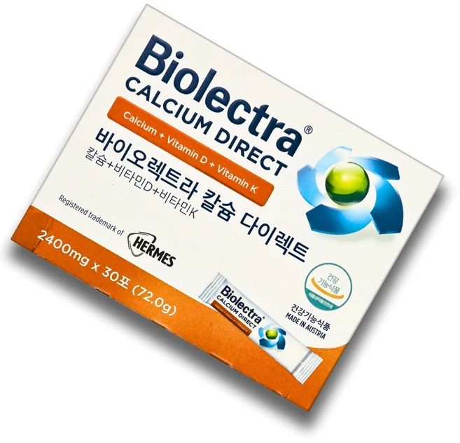 헤어메스 바이오렉트라 칼슘 다이렉트 2400mg 30포 임산부 패밀리 수유부 어린이 성인, 1, 2.4g - 쿠팡
