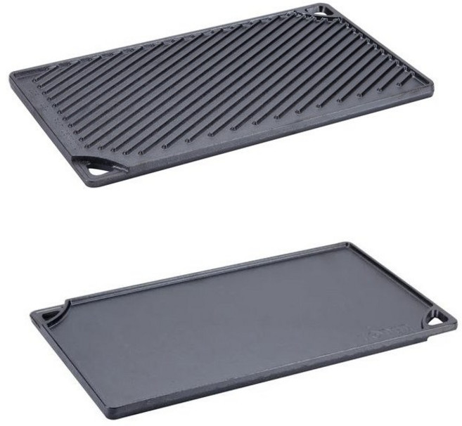 Lodge 雙面鑄鐵烤盤煎鍋, 1個