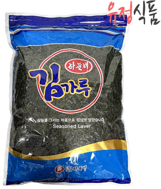 [유정식품] 하늘비 국산김 대용량 업소용 김가루 1kg 조미김 조미김가루, 1개