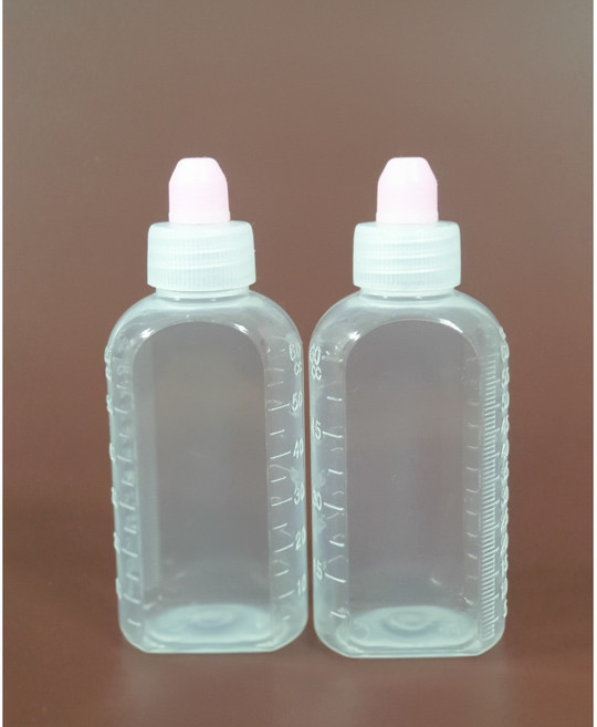 아기약병 투약병 휴대용약통 여행용 시럽통 양념통 PP재질 반투명60cc, 10개