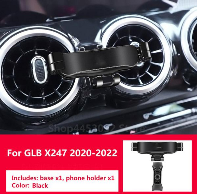 운행기록계 메르세데스 벤츠 GLB X247 EQB용 중력 자동차 전화 홀더 특수 브래킷 베이스 액세서리