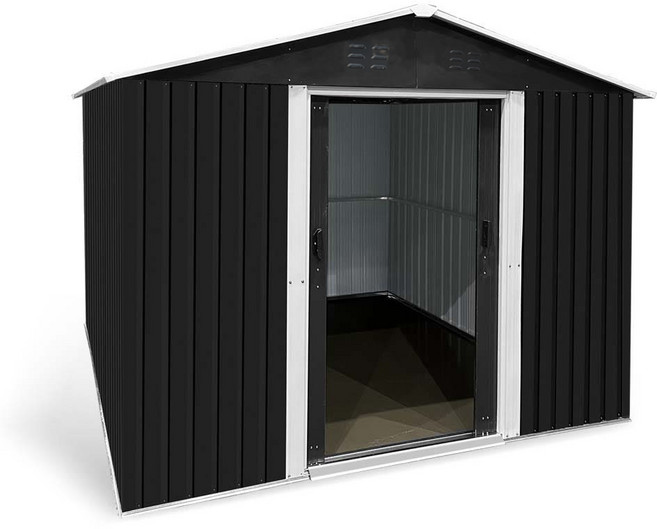 레드와이 조립식창고 스틸창고 8x10ft 조립식 이동식 농막 야외 보관함 전원주택, 8x10(콜드그레이)