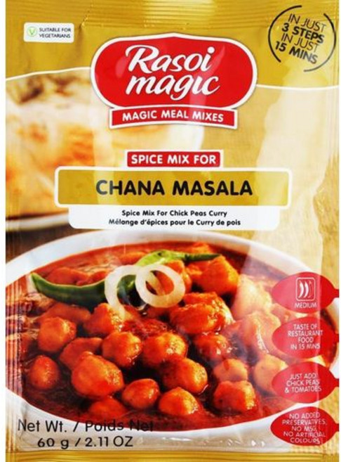 라소이 매직 - 차나 마살라 - 60g Rasoi Magic - Chana Masala - 60g, 1개