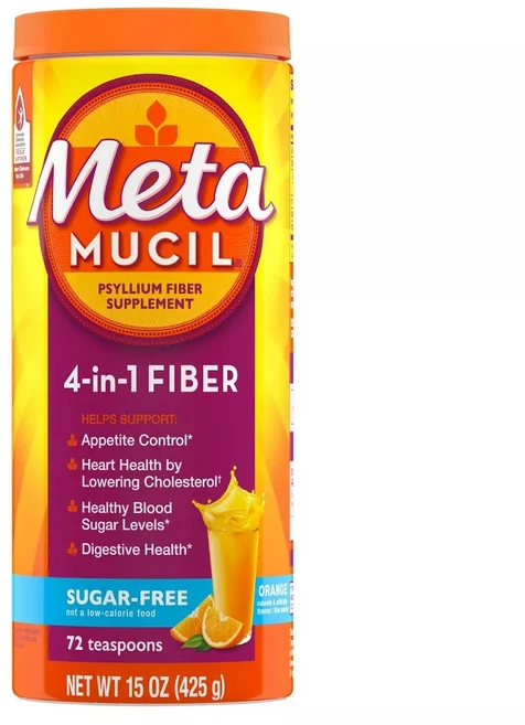 메타무실 4-In-1 멀티헬스 실리엄 허스크 데일리 파이버 오렌지 스무스, 1개, 425g - 쿠팡