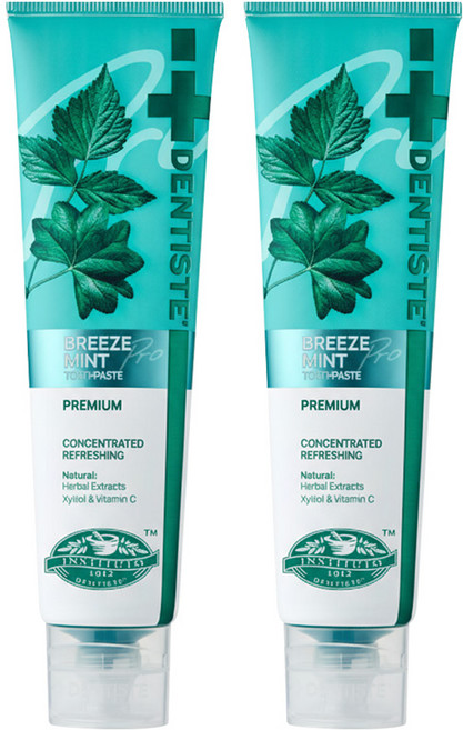 [공식몰] 덴티스테 브리즈민트 프로 치약, 180g, 2개