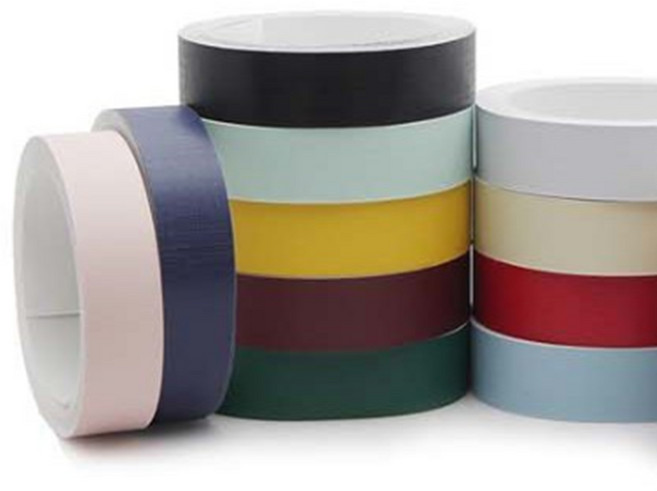 국산 제본테이프 25mm 10M 종이 노트 책 모서리라벨, 밤색