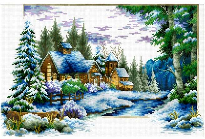 조이십자수 [DOME]십자수 패키지 모음 십자수, 1세트, DOME 프린트패키지(70504)_WINTER LANE