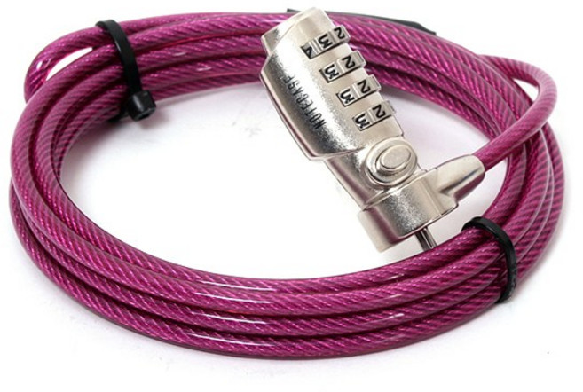 노트케이스 노트북 잠금장치 고급형, 델타3, 핑크