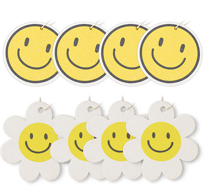 후암마켓 스마일수세미 친환경 생분해 셀룰로오스 압축스펀지, 1세트, 8개