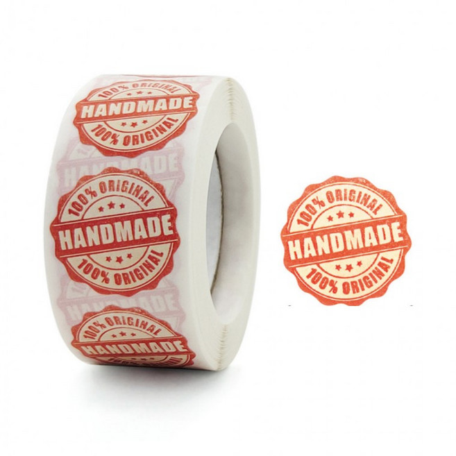 500매입 핸드메이드 handmade 스티커, 1세트, 혼합(S809) 500매