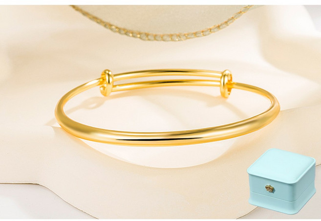 르떼르넬 JSWB029 Silver 클래식 럭셔리 심플 민자 여자 실버 골드 뱅글 팔찌 은팔찌