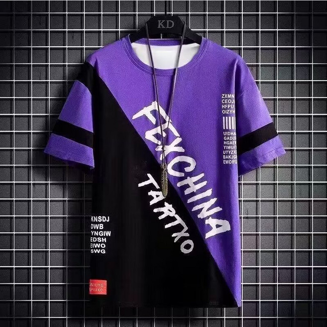 套裝 運動休閒 兩件套 夏季薄款 寬鬆涼感 英文印花 潮流短袖