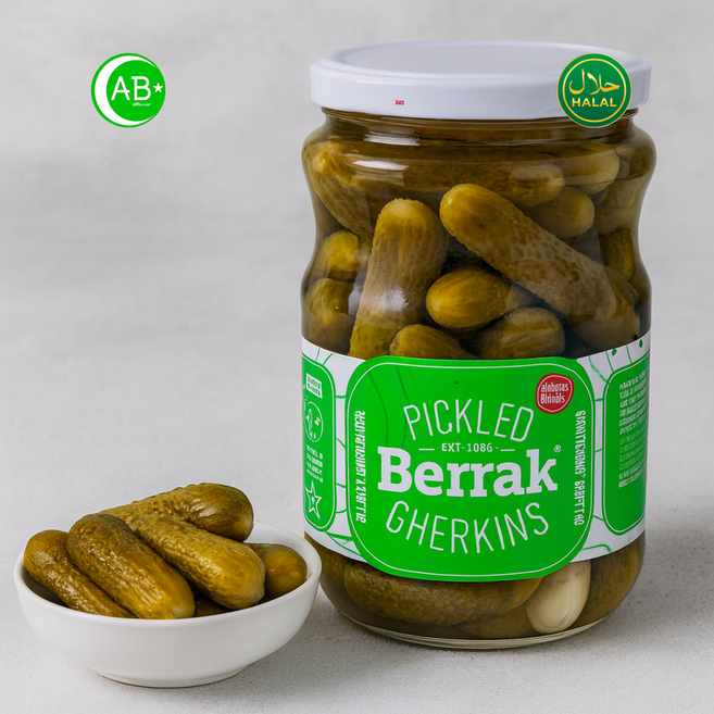 Berrak Pickled Gherkins Salted Turkish Pickles 피클 오이 아삭한 터키식 오이 피클, 2개, 1.6kg