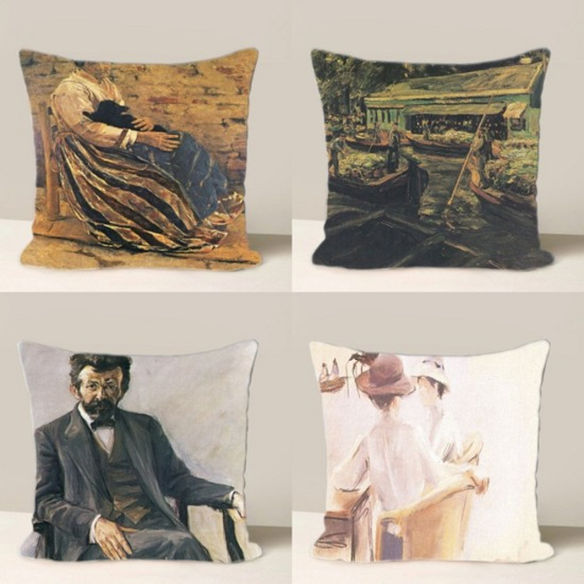 베니스의 거리 풍경 갤러리 침대헤드 방석 대 쿠션커버 60x60 막스 리버만 50 picture