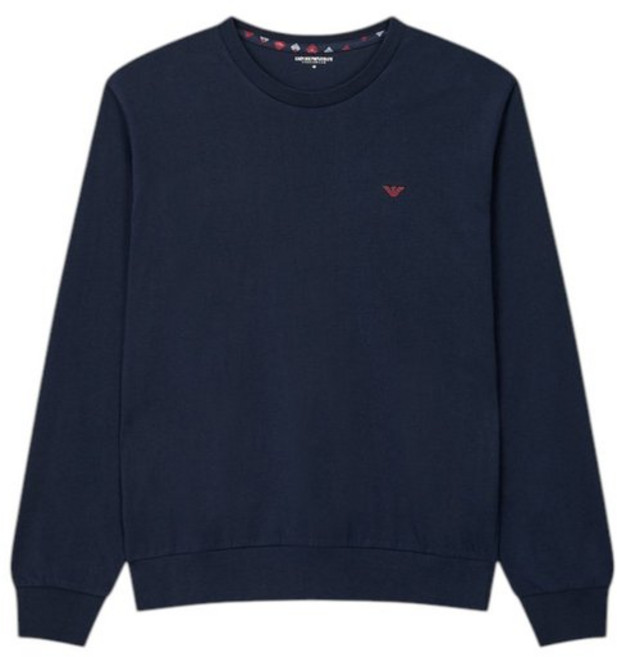 엠포리오 아르마니 언더웨어클래시패턴믹스레귤러핏라운드넥라이트스웨트셔츠08-1-5-3-36-008 388080