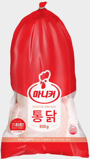 마니커 생닭 9호 (냉장) 국내산 당일생산, 1개, 850g