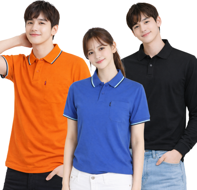 모음 남녀공용 티셔츠 반팔 긴팔 카라티 단체복 작업복