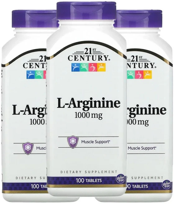 21세기센트리 L-아르기닌 1000mg 타블렛, 100정, 3개 - 쿠팡