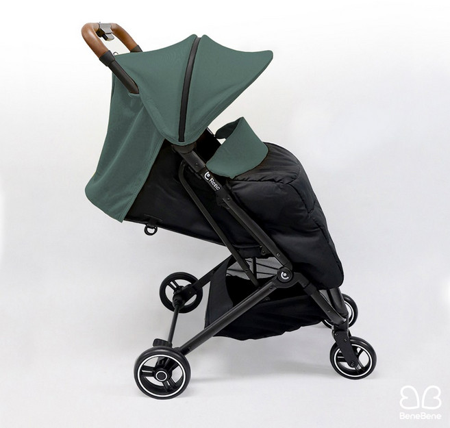 베네베네 유모차 유모카 방한 풋커버 바람 방풍 커버 덮개, 1개, 그린