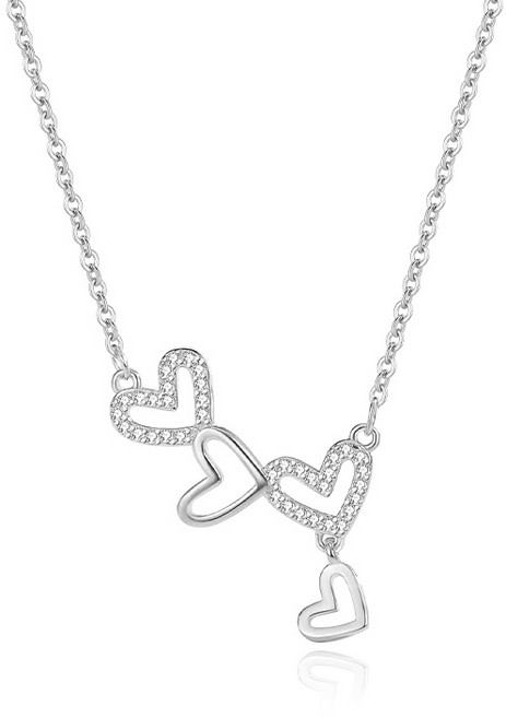 YANGTA 14k 여성용 하트 패션 목걸이 우아한 디자인 기념일 선물