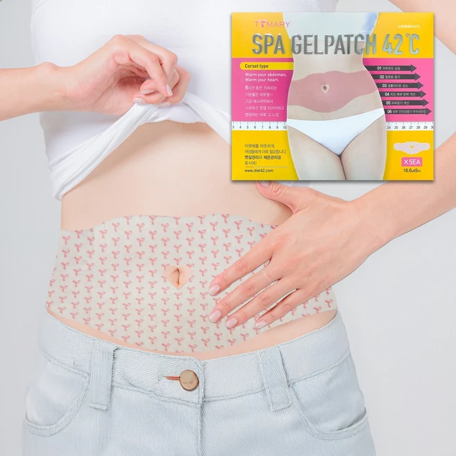 티티마리 스파겔패치 42°C 코르셋형, 1개, 5개입 - 쿠팡