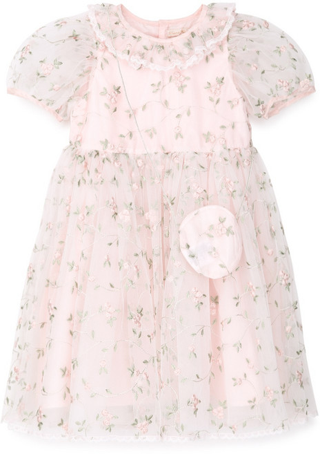 페리미츠 자수 망사 원피스 여아 공주 드레스 P2623O653