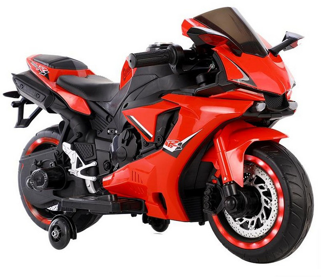 하우바이몰 오토바이장난감 아동오토바이 남아선물 슈퍼바이크 아동 스쿠터 어린이 전동바이크, 전기 구동, 1개, 스탠다드 레드+풋 페달 보증+음악 조명